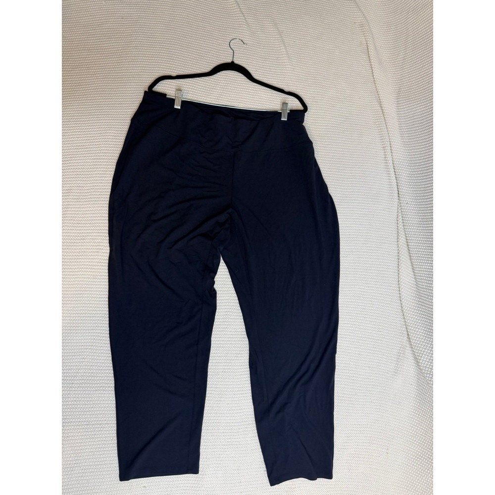 J. Jill Wearever Smooth-Fit Slim-Leg Pants Navy Blue 3X NWT